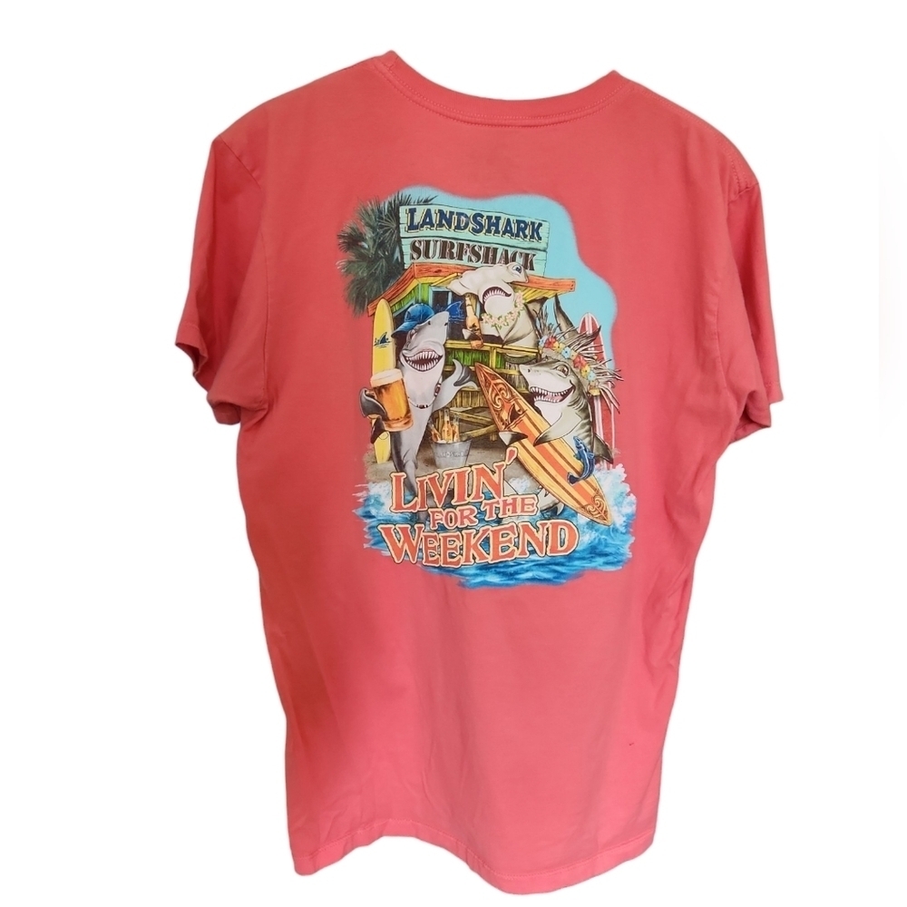Landshark 100% Cotton Livin' for the Weekend Tee Shirt